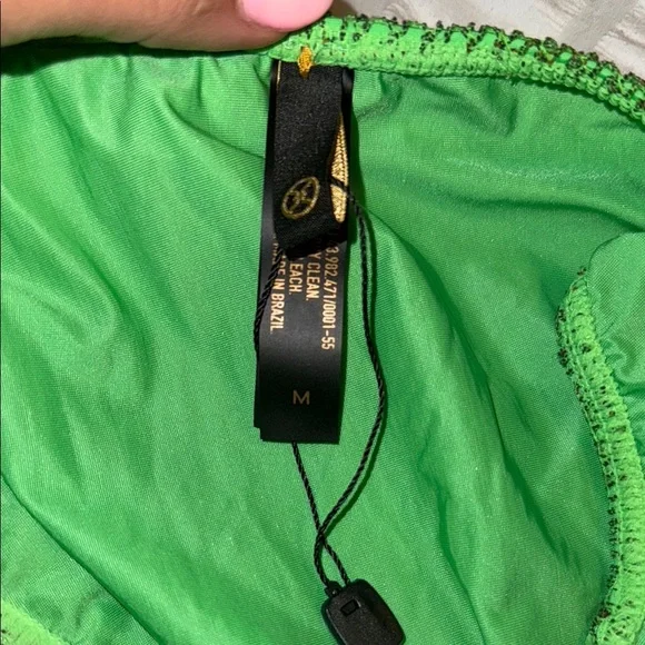 NWOT Vix Paulahermanny Green Textured Bikini Set - Picture 6 of 8